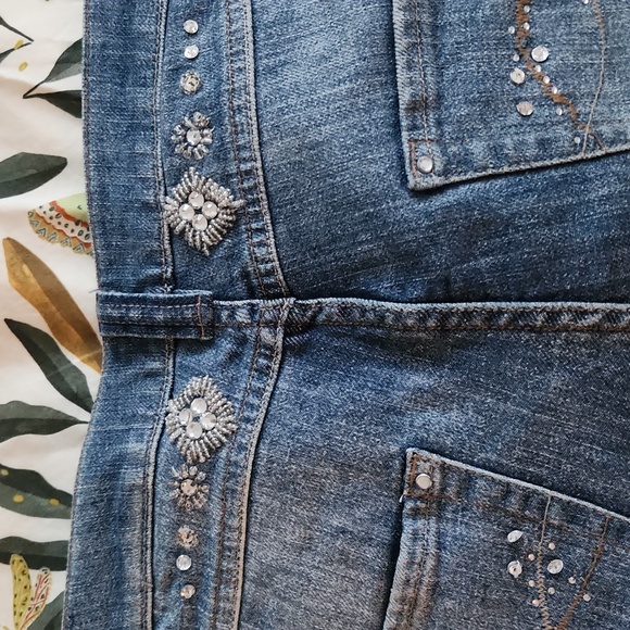 NEXT Glamour Embellished and jeweled jeans size 10 - Picture 8 of 11